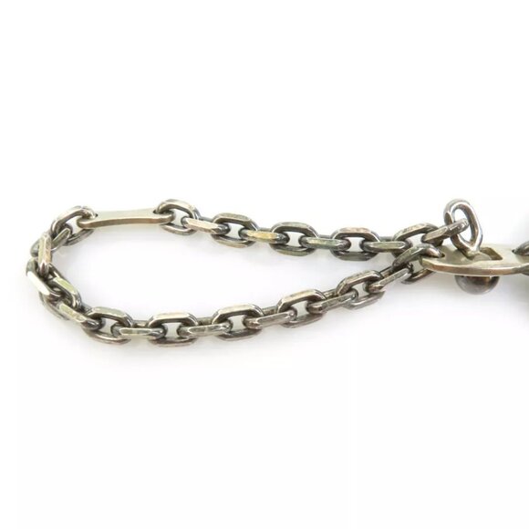 HERMES Animal Motif Rabbit Charm Gray Leather/Silvertone - Picture 5 of 8